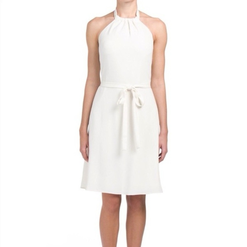 Theory Nayline Elevate Crepe Halter Dress Nwt Size 10